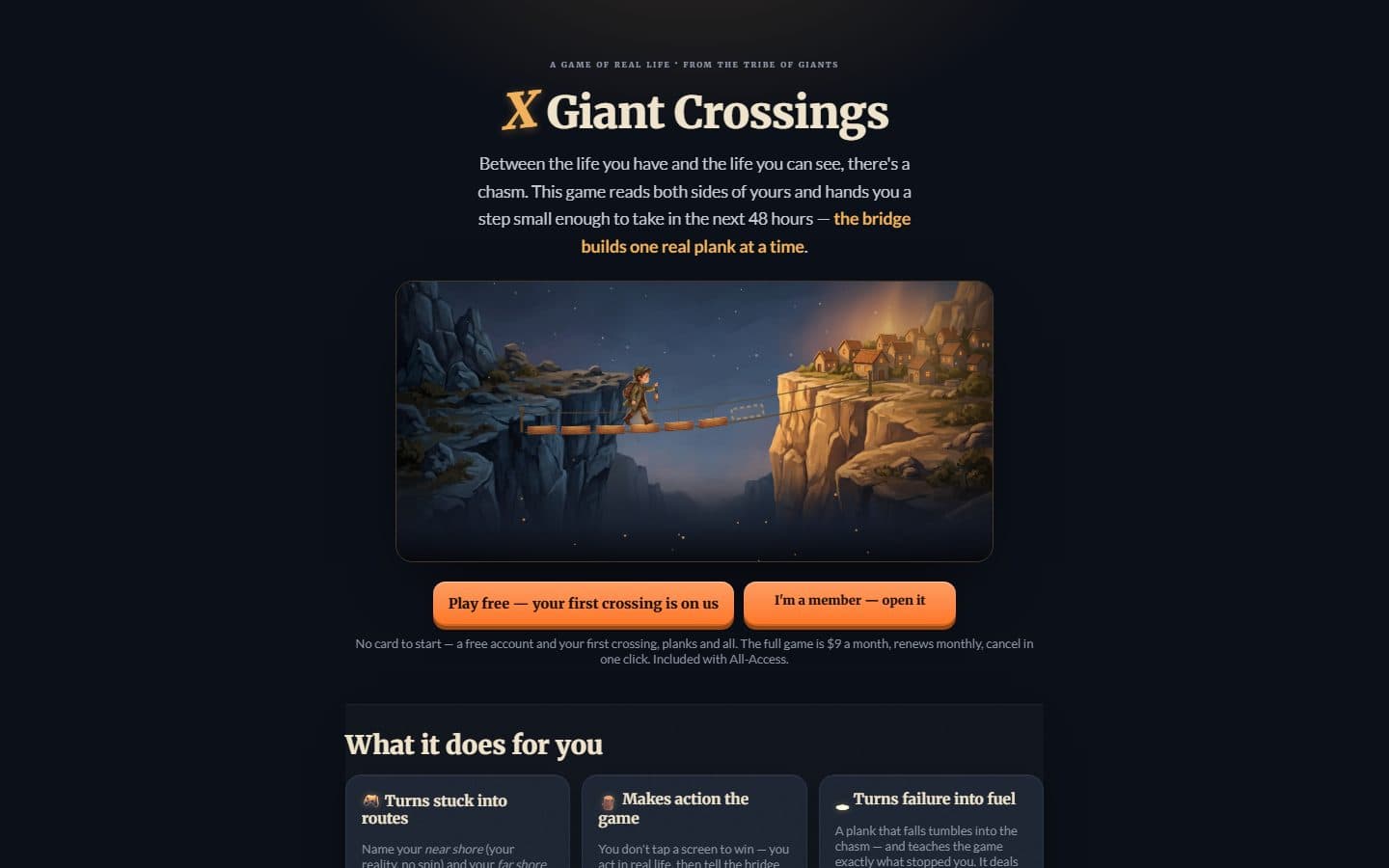Giant Crossings detail